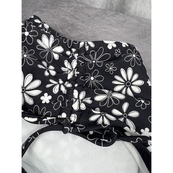 Salt + Cove Floral Print Bikini Bottoms Juniors Large Black/White Pull On - Picture 7 of 7